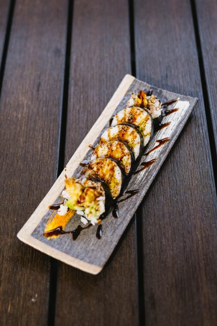 All cut rolls are served in seaweed with a rice wrap. soy paper substitution is 1.00 extra