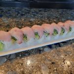 All rolls are seaweed, wrapped with rice. Avocado & cucumber inside

Soy paper substitution is 1.00 extra