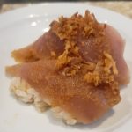 Traditional style - 2 pieces served over rice.