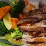 Tender sliced beef and assorted vegetables drizzled with our very own teriyaki sauce.

All bowls served over a bed of steamed white rice, fried rice can be substituted for an additional $2.00