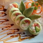 Inside: Tuna, Salmon, Albacore, Crab, and Avocado
Outside: Cucumber wrapped

**FISH SUBSTITUTION EXTRA CHARGE**