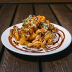 Lobster pieces deep fried in tempura batter with a sweet sauce & spicy mayo